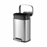 Alva Casa Modena 5L Step Pedal Bin Stainless Steel Matte Black KB7713-5LS