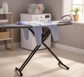 Casey Ironing Board & Omega Dry Steam Iron Bundle