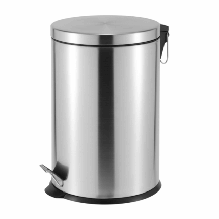ROMA 20L Pedal Bin – Stainless Steel & Matte Black