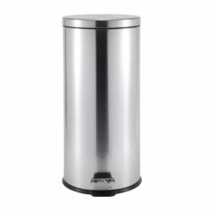ROMA 30L Pedal Bin – Stainless Steel & Matte Black