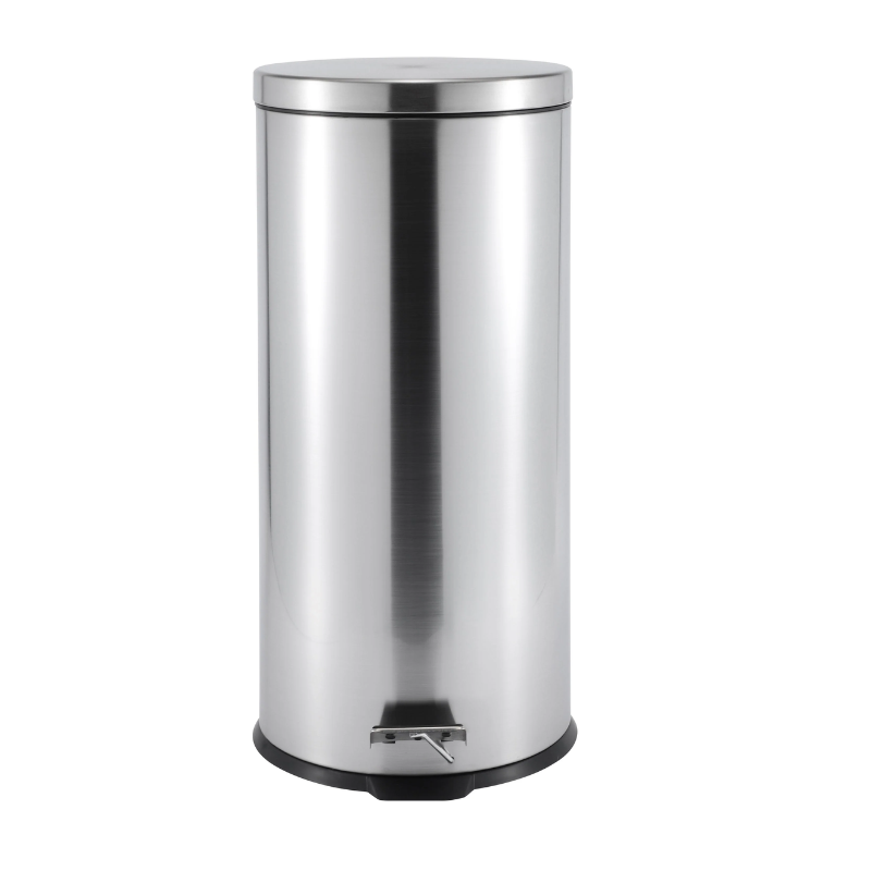 KB7035- 30LS ROMA 30L Pedal Bin – Stainless Steel & Matte Black