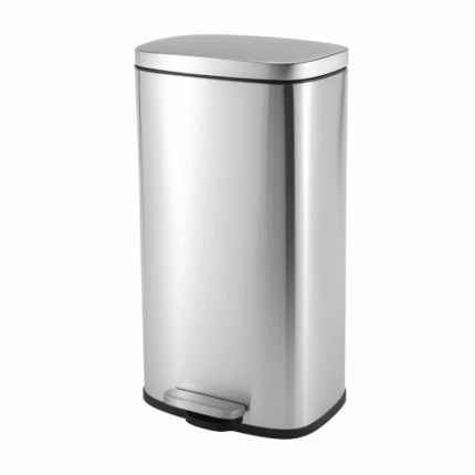 Alva Casa Modena 30L Step Pedal Bin Stainless Steel Matte Black KB7713-30LS