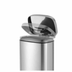 Alva Casa Modena 5L Step Pedal Bin Stainless Steel Matte Black KB7713-5LS