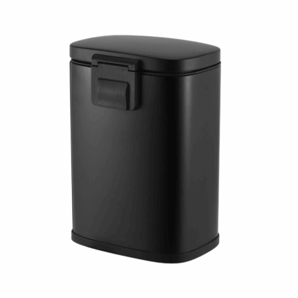 Alva Casa Modena 5L Step Pedal Bin Stainless Steel Matte Black KB7713-5LB