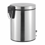 ROMA 5L Step Pedal Bin – Stainless Steel Silver - Image 3