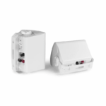 Space Technology SP01-W white speaker pair – indoor outdoor, 8 Ohm / 100V