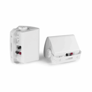 Space Technology SP01-W white speaker pair – indoor outdoor, 8 Ohm / 100V