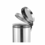 ROMA 5L Step Pedal Bin – Stainless Steel & Matte Black