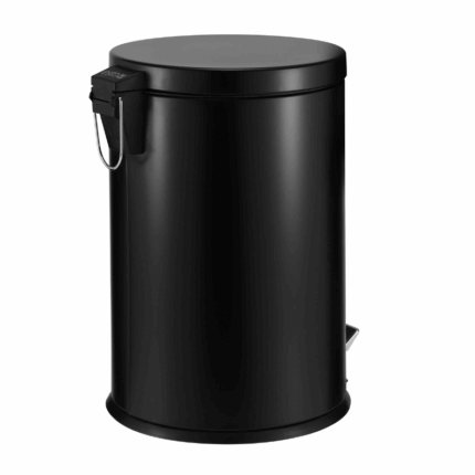 ROMA 20L Pedal Bin – Stainless Steel & Matte Black