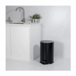 ROMA 20L Pedal Bin – Stainless Steel & Matte Black