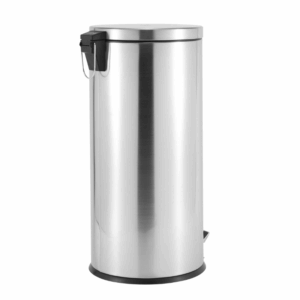 ROMA 30L Pedal Bin – Stainless Steel & Matte Black