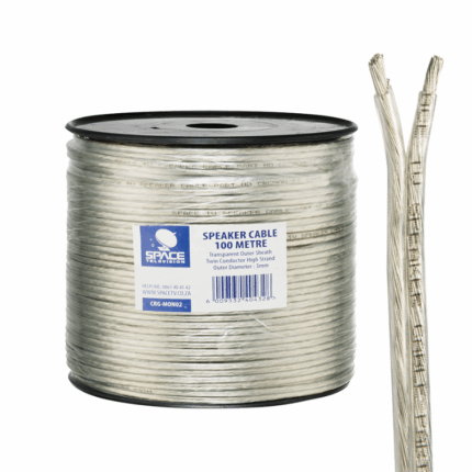 Space Technology CRGMON02 Copper Clad Alu Twin Conductor Cable 100m Clear