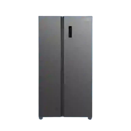 Univa 442L side by side fridge metallic finish