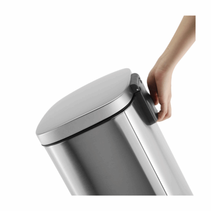 Alva Casa Modena 30L Step Pedal Bin Stainless Steel Matte Black KB7713-30LS