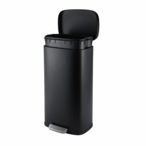 Alva Casa Modena 30L Step Pedal Bin Stainless Steel Matte Black KB7713-30LB