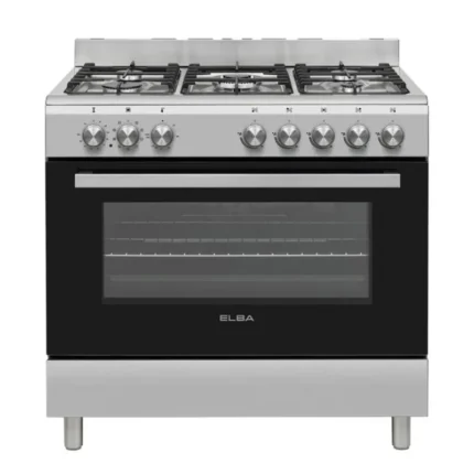 Elba 90cm 5 Burner Gas Stove and Electric Oven – Stainless Steel (04/96CL 827)