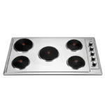 Goldair 915MM Electric Solid Hob GEH-915S in stainless steel