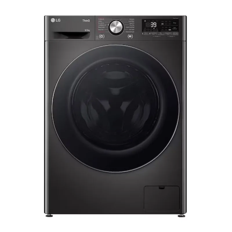 LG 9kg washer and 5kg dryer combo in platinum black, model F2Y9FCP2ZB, front loader with AI DD and Steam+ technology LG 9kg washer and 5kg dryer combo in platinum black, model F2Y9FCP2ZB, front loader with AI DD and Steam+ technology