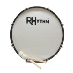 Rhythm 26×13" Marching Bass Drum with Strap and Mallet – Blue or Red - Image 2