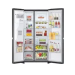 LG 674L Side-by-Side Door-in-Door Fridge – UVnano™, Matte Black, Wi-Fi, Plumbed - Image 2