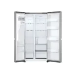 LG 684L Side by Side Fridge with Ice & Water Dispenser – Non-Plumbed Stainless Steel - Image 2