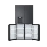 LG 675L French Door Fridge with UVnano Ice & Water Dispenser – Essence Black Steel - Image 3