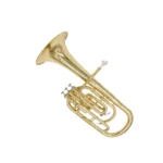 Rhythm YWAH-20 E♭ Alto Horn (Lacquer Finish) – 3-Valve Brass Band Horn with Case & Mouthpiece - Image 3