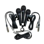 Astro Audio AA-XM1800 Dynamic Microphone 3-Pack (Super Cardioid) with Carry Case & Clips - Image 3