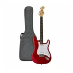 Rhythm MI-ST111 Strat-Style Electric Guitar + WR-111 Padded Gig Bag Bundle (Red/Blue/Sunburst) - Image 2