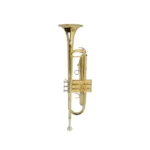 Rhythm YWTR-01 Bb Trumpet (Gold Lacquer Finish) – Smooth Cupronickel Valves, Case & Mouthpiece - Image 3