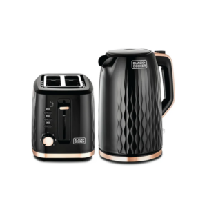 Black+Decker Breakfast Set – 2-Slice Toaster & 1.7L Electric Kettle Combo
