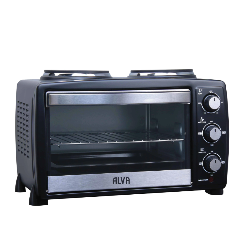 Alva Electric 20L Oven With 2 Plate Stove