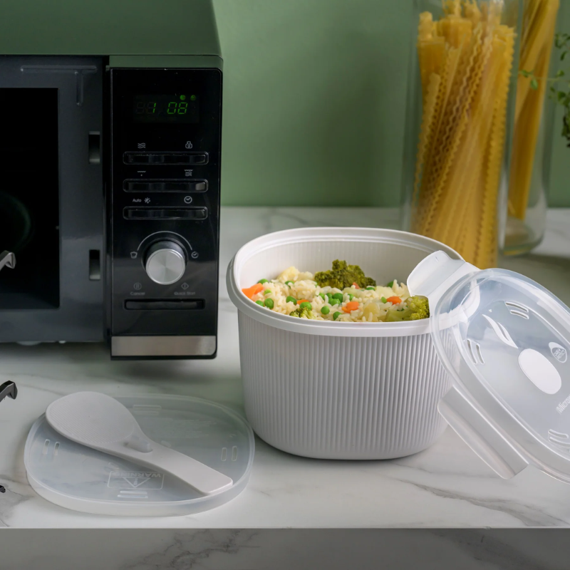 Care + Protect 2.7L Microwave Rice & Cereal Cooker - Image 2