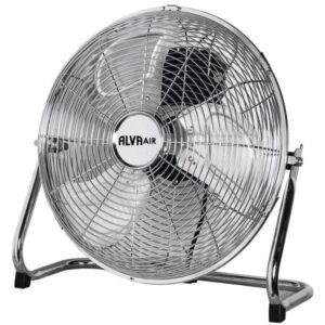 Alva Air 40cm Floor Fan - High Velocity (Chrome Silver)