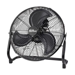 ALVA AIR 40cm High Velocity Floor Fan | Metal | Matte Black | 3 Speed, 100W