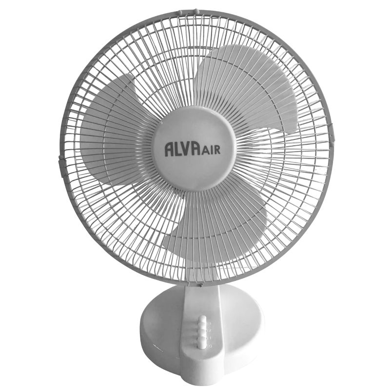 ALVA AIR 30CM PLASTIC DESK FAN - WHITE