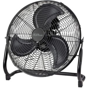Alva Air 50cm High Velocity Matt Black Floor Fan