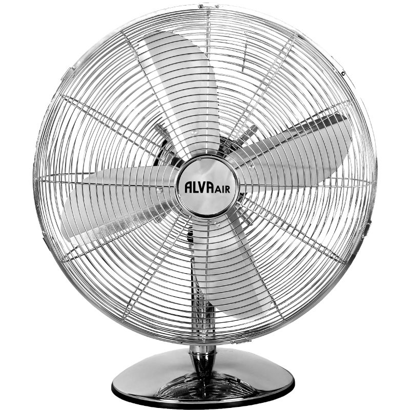 ALVA AIR - 30CM METAL DESK FAN (CHROME)