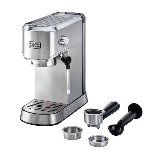 Black+Decker ECM150-B5 Espresso Coffee Machine – Compact 4-Cup Home Brew - Image 2