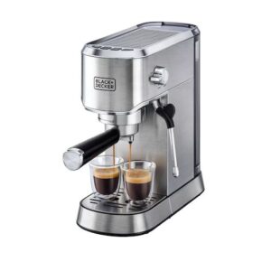 Black+Decker ECM150-B5 Espresso Coffee Machine – Compact 4-Cup Home Brew
