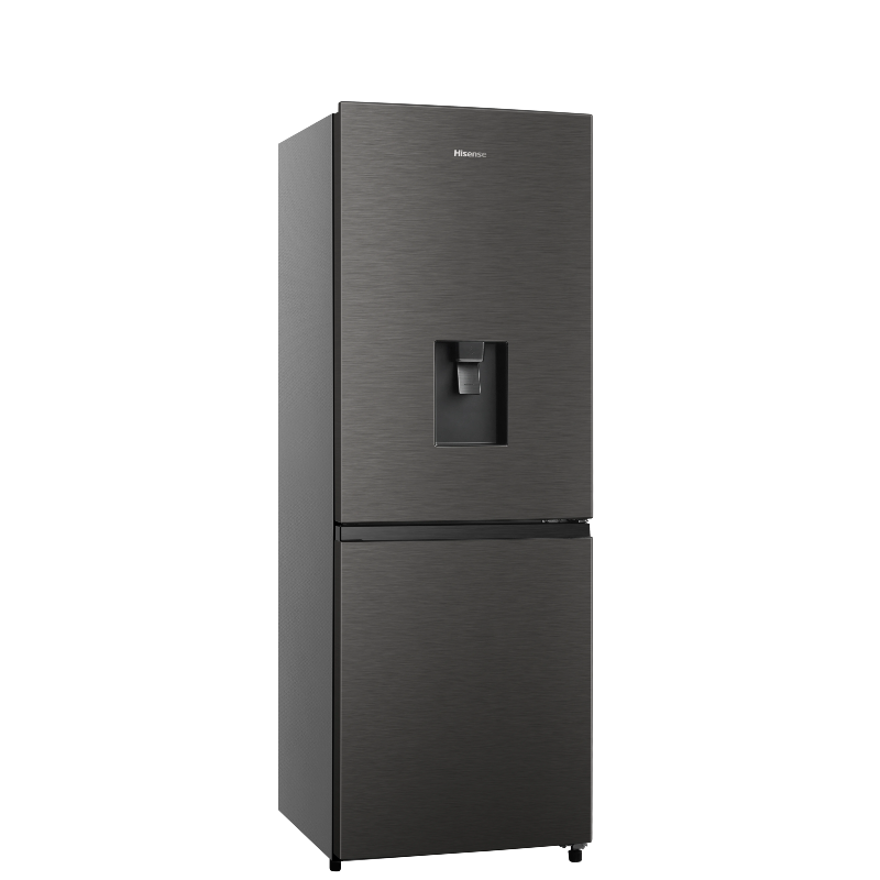 Hisense H310BITWD 222L Bottom Freezer Fridge with Water Dispenser, Titanium Inox - Image 3