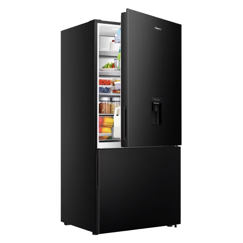 Hisense 500L Bottom Mount Refrigerator -Black - Image 3