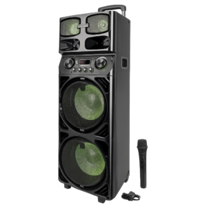 JVC XS-N819PBA 120W Party Speaker with Dual 15" Woofers and Bluetooth