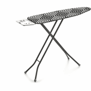 Salton Ironing Board -Black | Adjustable, Foldable, Durable Mesh Surface