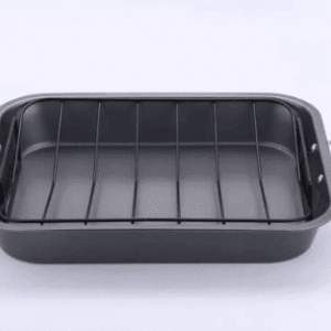 Salton Non-Stick Roaster Pan with Rack -Carbon Steel 39x25x6cm