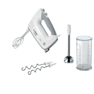Bosch Hand Mixer Set -450 W Motor | White & Grey