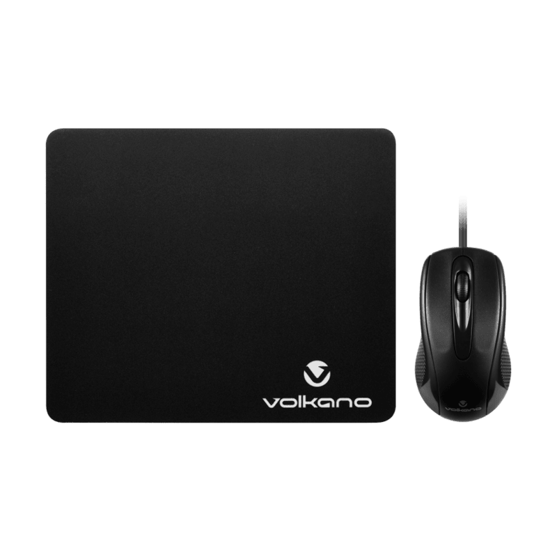 Volkano Slick Series Wired USB Mouse + Mousepad Combo |
