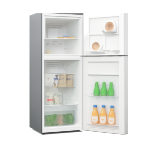 JVC WG-NRFT32S5S 320L frost free top mount fridge, view 2