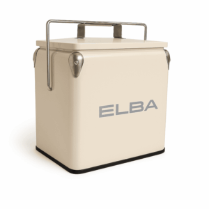 Elba Metal Cooler Box with Handle and Lid