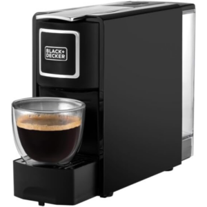 Black+Decker Capsule Coffee Machine 1140W – Compact & Compatible with All Capsule Systems